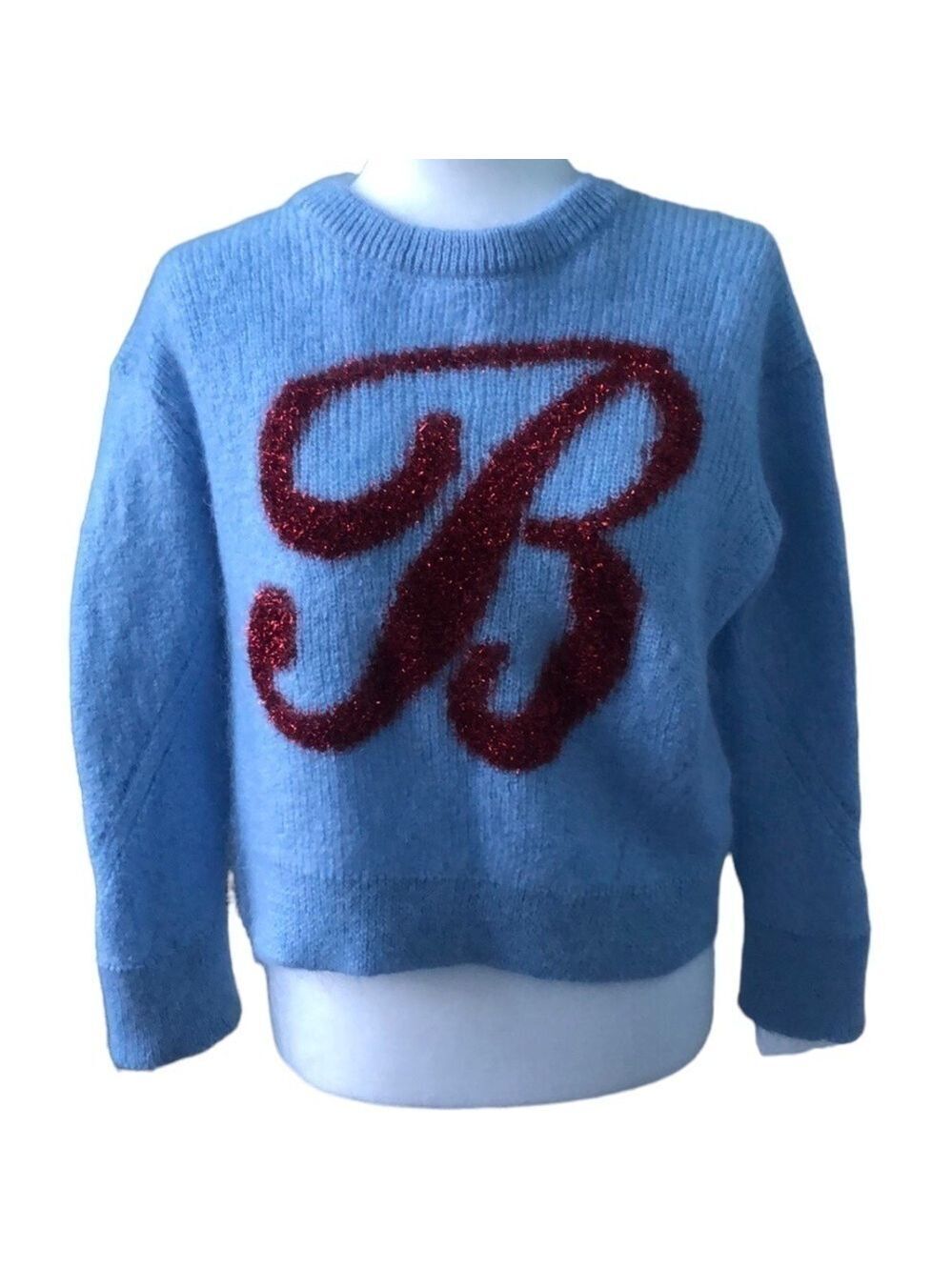 Dimple Hsu Sky Blue Mohair Sweater Size XL